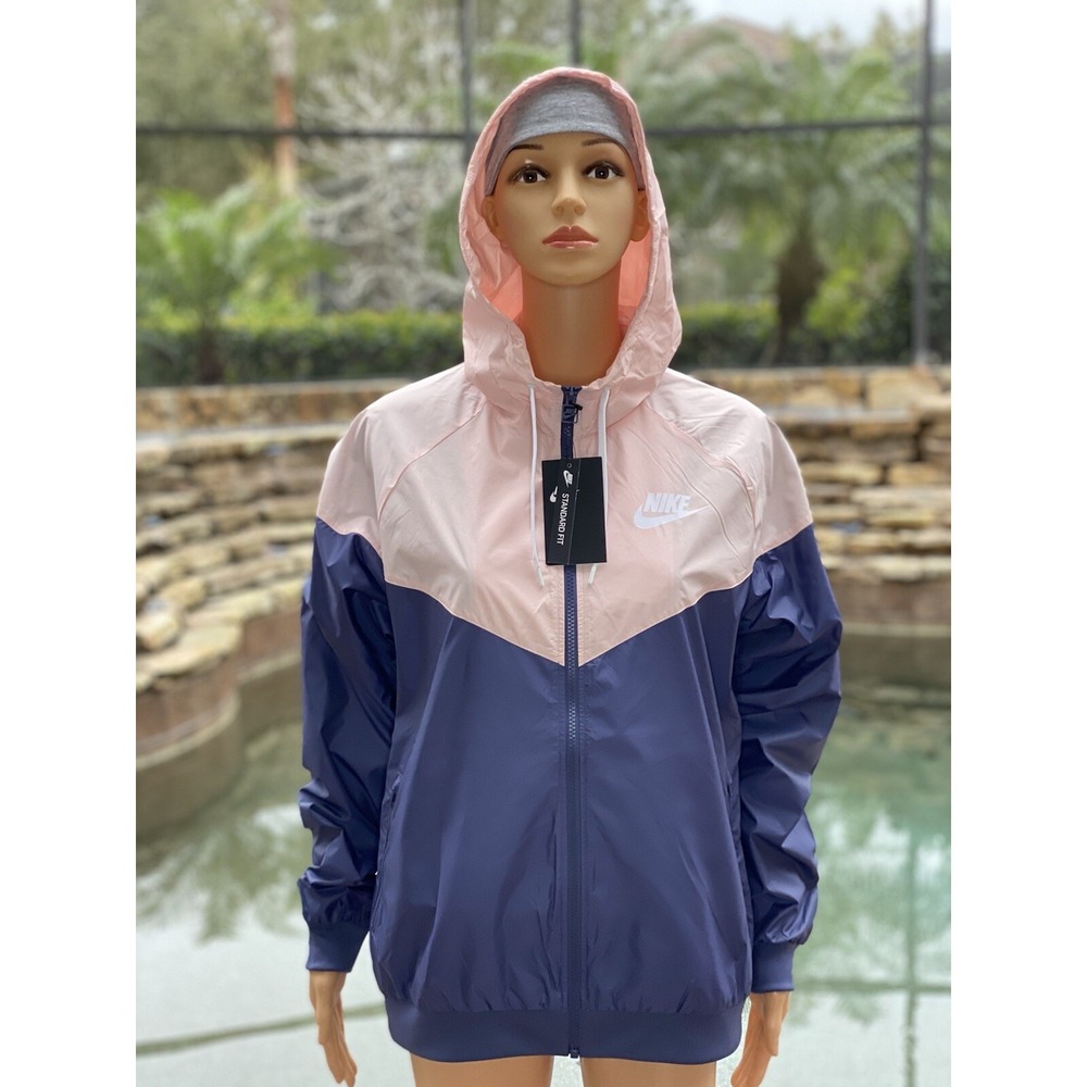 Nike Windrunner Full-Zip Jacket Blue-Pink Women's L DA0001-403 NWT